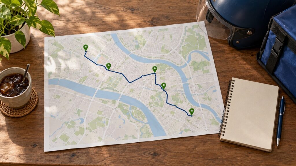 Distance Matrix cho bài toán giao nhiều điểm